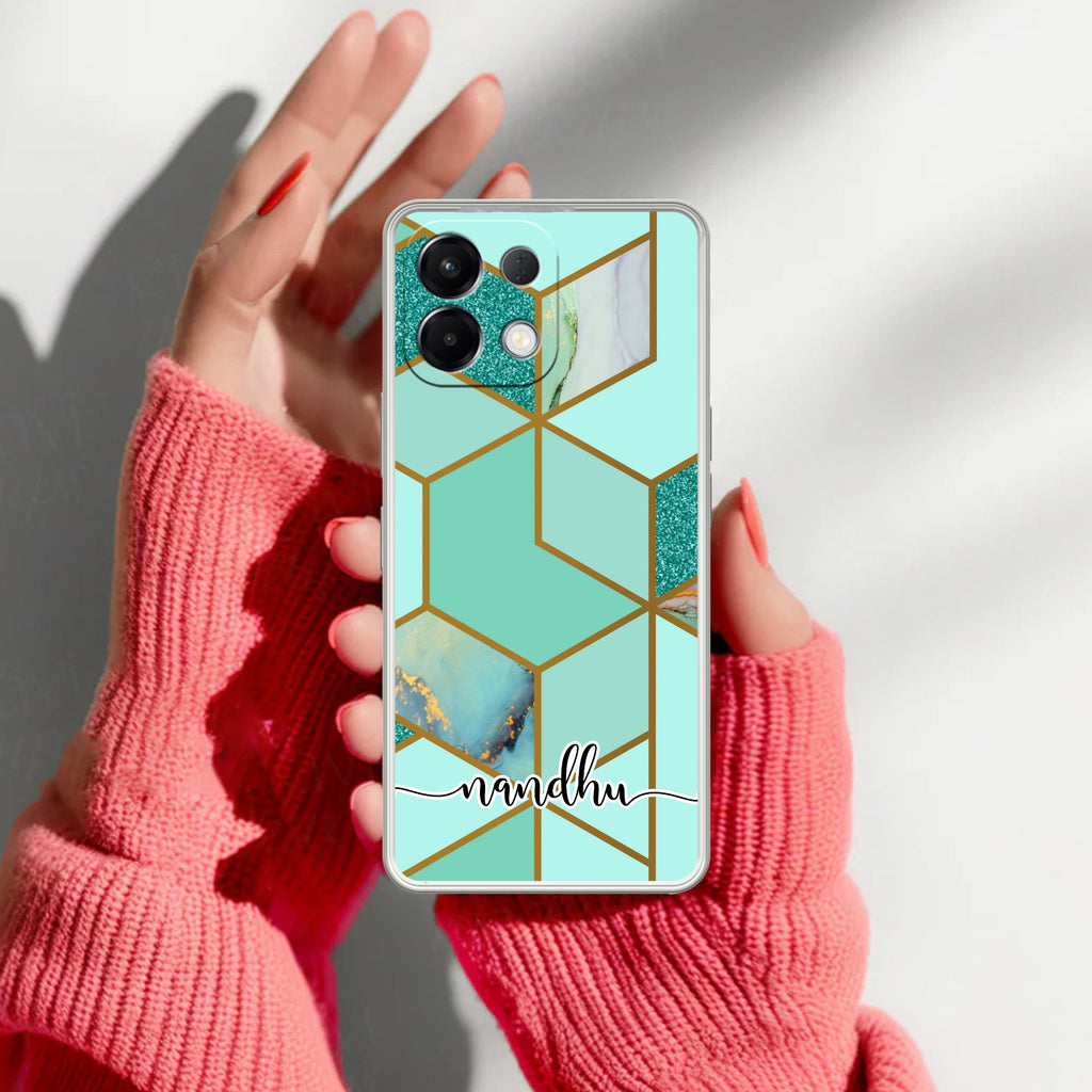 Marble Green Customize Anti Yellow Case For Oppo K13 5G