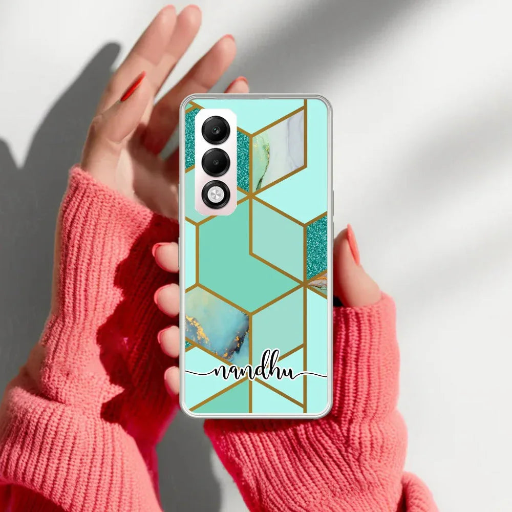 Marble Green Customize Transparent Silicon Case For Oppo - ShopOnCliQ