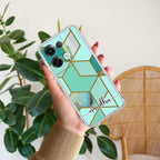 Marble Green Customize Anti Yellow Case For Oppo Reno 8 Pro 5G
