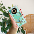 Marble Green Customize Transparent Silicon Case For Realme 11 Pro Plus 5G