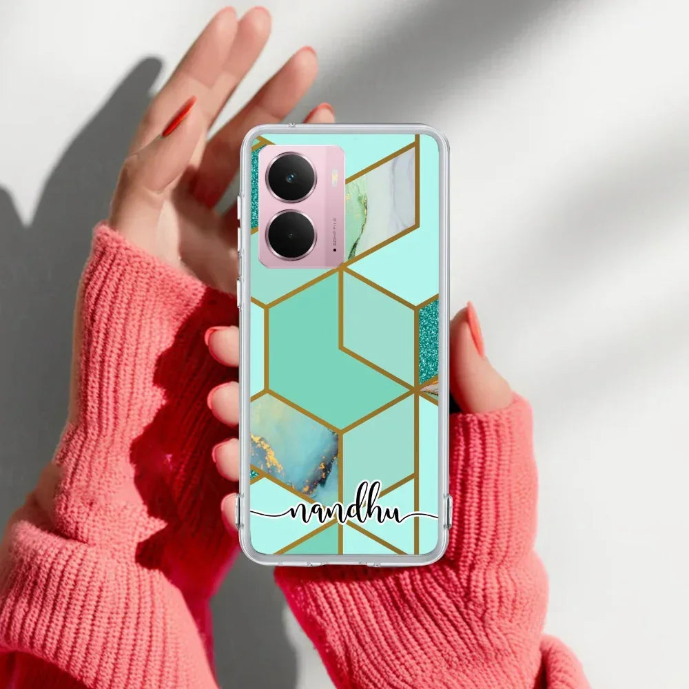 Marble Green Customize Anti Yelllow Case For Realme P3 5G