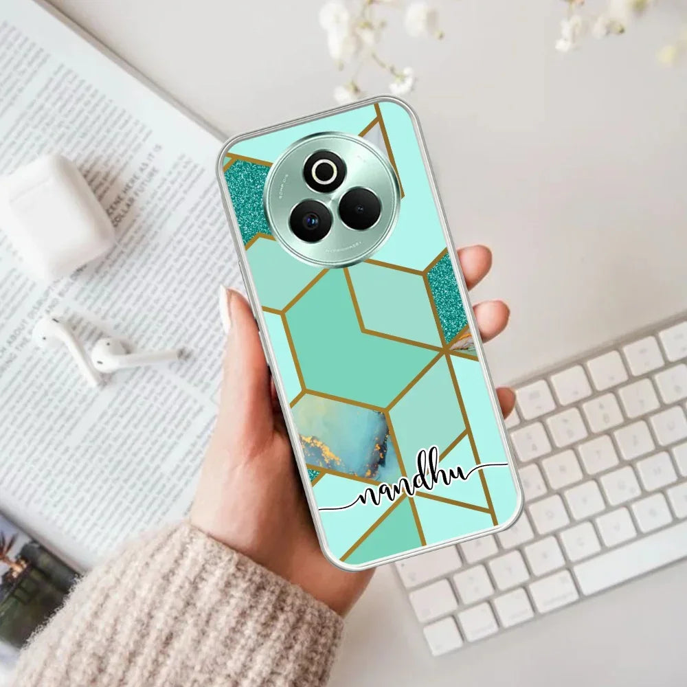 Marble Green Customize Anti Yelllow Case For Realme P3 Pro 5G