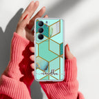 Marble Green Customize Anti Yelllow Case For Realme Narzo 80x 5G