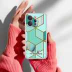 Marble Green Customize Anti Yellow Case For Vivo V70 Elite 5G