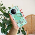 Marble Green Customize Transparent Silicon Case For Vivo Y39 5G