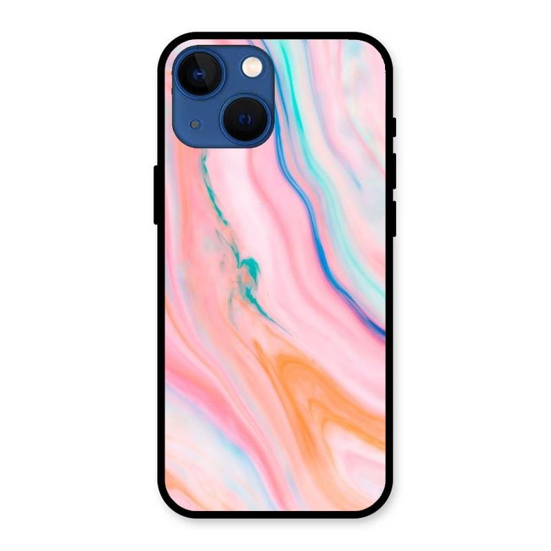Marble Pattern Fluid Textured Glass Case Cover For iPhone - ShopOnCliQ
