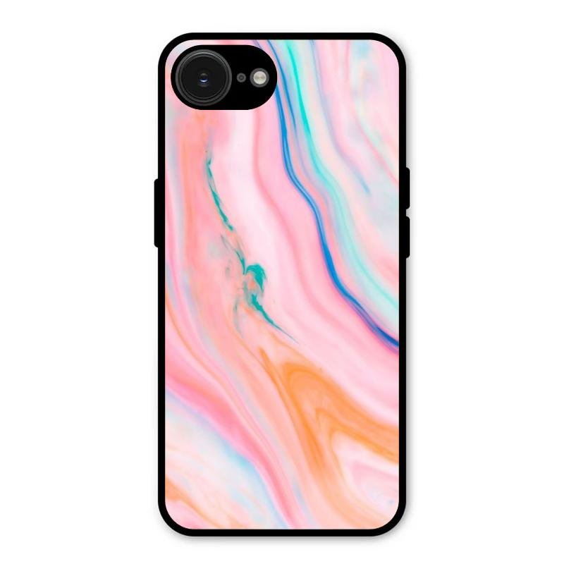 Marble Pattern Fluid Textured Glass Case Cover For iPhone - ShopOnCliQ