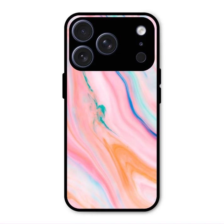 Marble Pattern Fluid Textured Glass Case Cover For iPhone - ShopOnCliQ