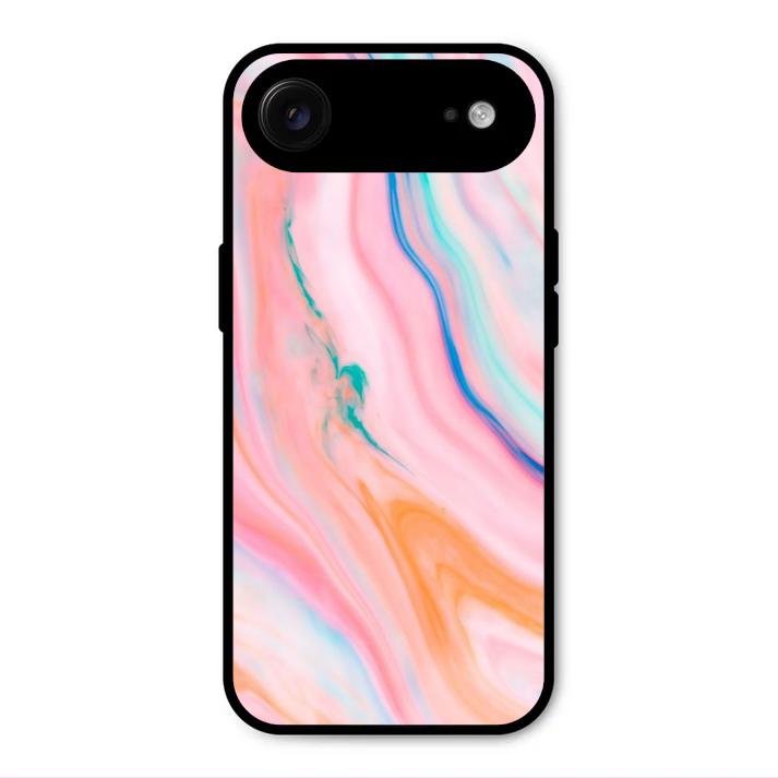 Marble Pattern Fluid Textured Glass Case Cover For iPhone - ShopOnCliQ