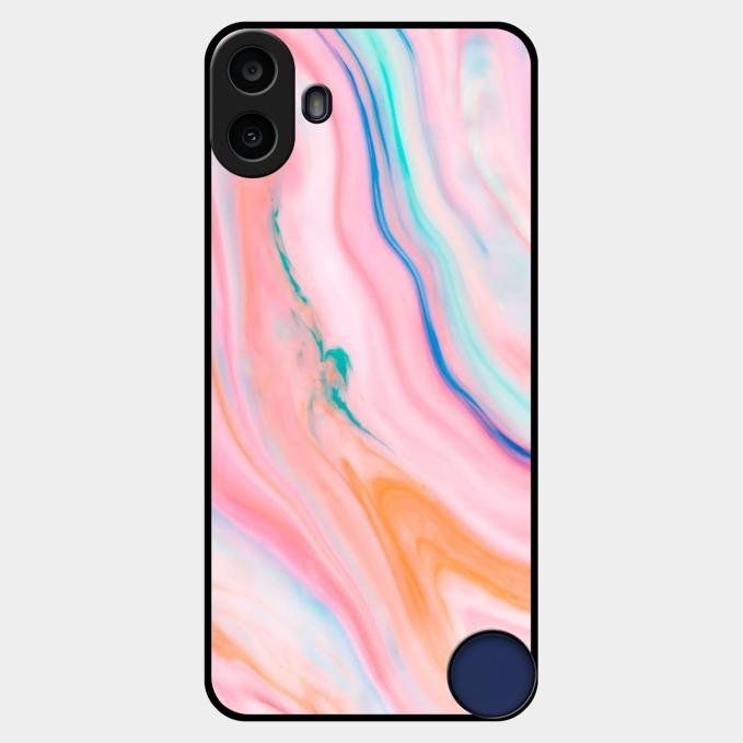 Marble Pattern Fluid Textured Glass Case Cover For Nothing - ShopOnCliQ