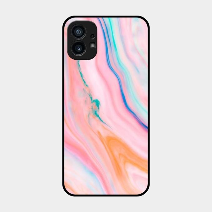 Marble Pattern Fluid Textured Glass Case Cover For Nothing - ShopOnCliQ