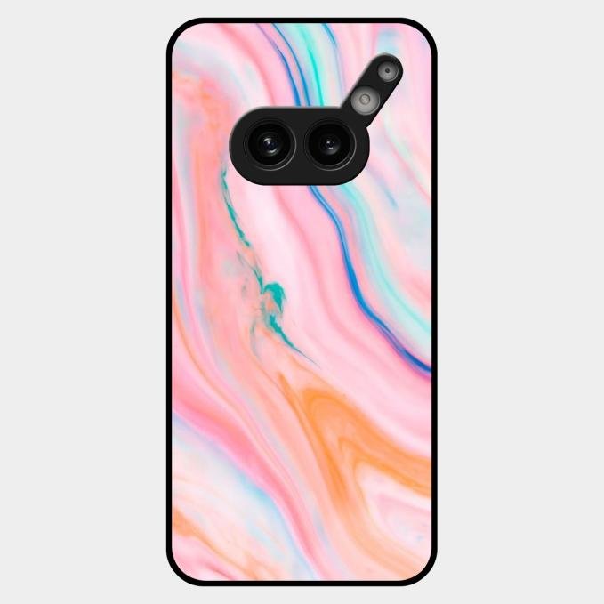 Marble Pattern Fluid Textured Glass Case Cover For Nothing - ShopOnCliQ