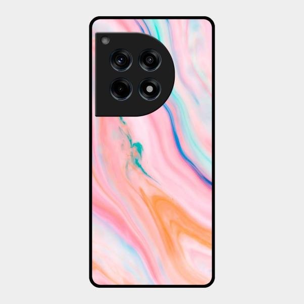 Marble Pattern Fluid Textured Glass Case Cover For Oneplus - ShopOnCliQ