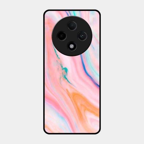 Marble Pattern Fluid Textured Glass Case Cover For Oppo - ShopOnCliQ