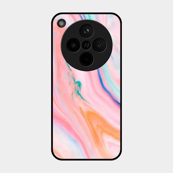 Marble Pattern Fluid Textured Glass Case Cover For Oppo - ShopOnCliQ