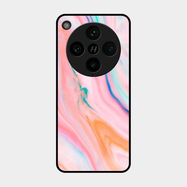 Marble Pattern Fluid Textured Glass Case Cover For Oppo - ShopOnCliQ