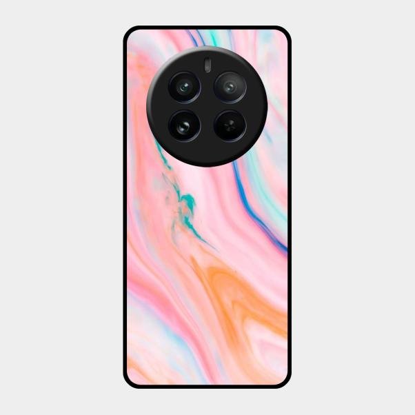 Marble Pattern Fluid Textured Glass Case Cover For Realme - ShopOnCliQ