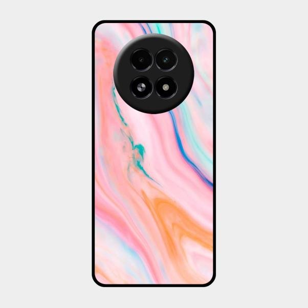 Marble Pattern Fluid Textured Glass Case Cover For Realme - ShopOnCliQ