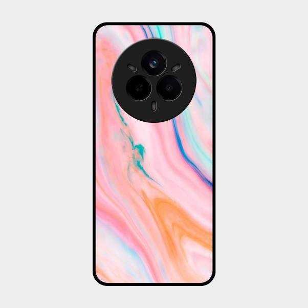 Marble Pattern Fluid Textured Glass Case Cover For Realme - ShopOnCliQ