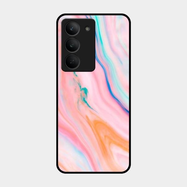 Marble Pattern Fluid Textured Glass Case Cover For Realme - ShopOnCliQ