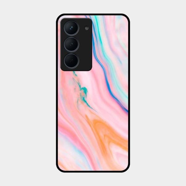 Marble Pattern Fluid Textured Glass Case Cover For Realme - ShopOnCliQ