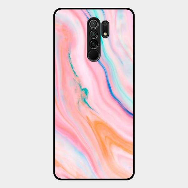 Marble Pattern Fluid Textured Glass Case Cover For Redmi - ShopOnCliQ