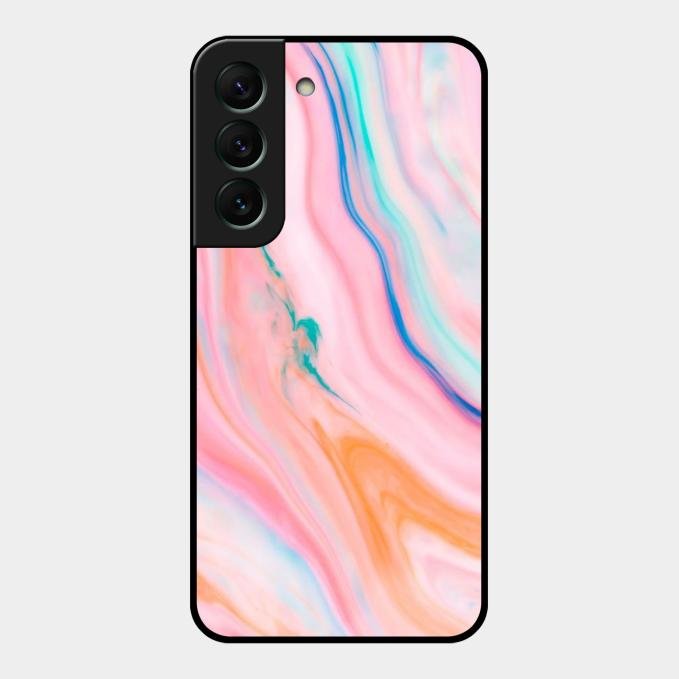 Marble Pattern Fluid Textured Glass Case Cover For Samsung - ShopOnCliQ