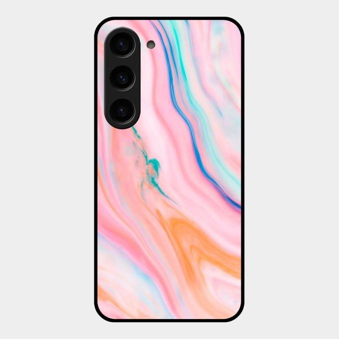 Marble Pattern Fluid Textured Glass Case Cover For Samsung - ShopOnCliQ