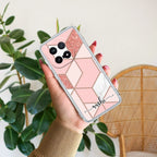 Marble Pink Customize Transparent Silicon Case For iQOO 15 5G