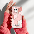 Marble Pink Customize Anti Yellow Case For iQOO 15R 5G