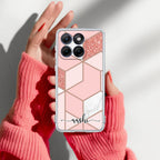 Marble Pink Customize Anti Yellow Case For Motorola G67 Power 5G