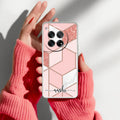 Marble Pink Customize Anti Yellow Case For OnePlus 12 5G