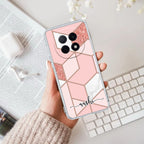 Marble Pink Customize Anti Yellow Case For Oppo F29 Pro 5G