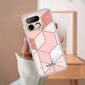 Marble Pink Customize Transparent Silicon Case For Realme P3 Lite 5G