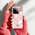 Marble Pink Customize Anti Yelllow Case For Realme GT 7 5G