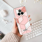 Marble Pink Customize Anti Yelllow Case For Realme P3 Pro 5G