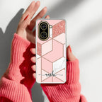 Marble Pink Customize Transparent Silicon Case For Redmi/Xiaomi - ShopOnCliQ