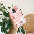 Marble Pink Customize Transparent Silicon Case For Redmi Note 9 Pro Max