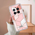 Marble Pink Customize Transparent Silicon Case For Vivo X200 Pro 5G