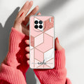 Marble Pink Customize Anti Yellow Case For Vivo X90 5G