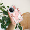 Marble Pink Customize Transparent Silicon Case For Vivo Y39 5G