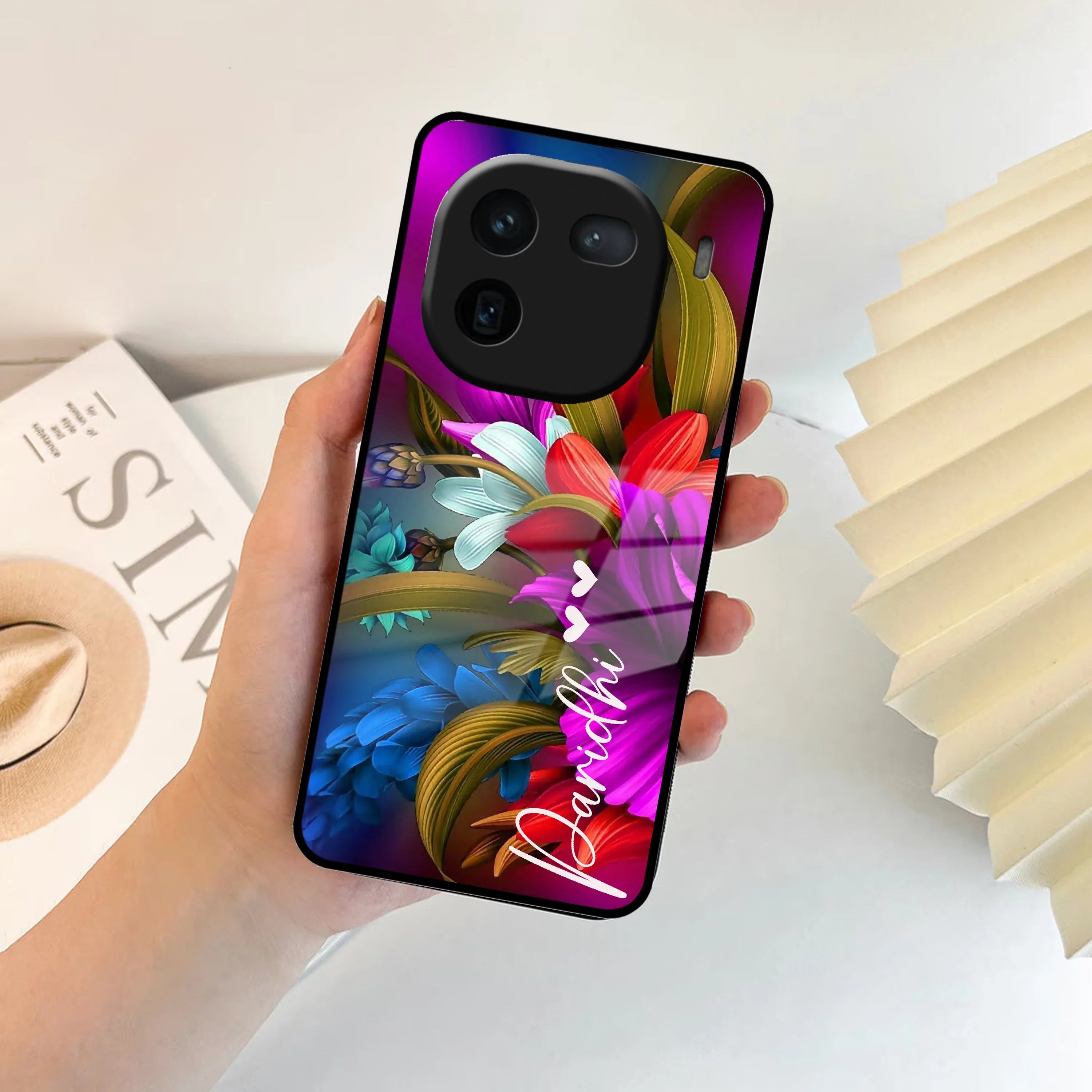 Margenta Glass Case Cover For iQOO - ShopOnCliQ