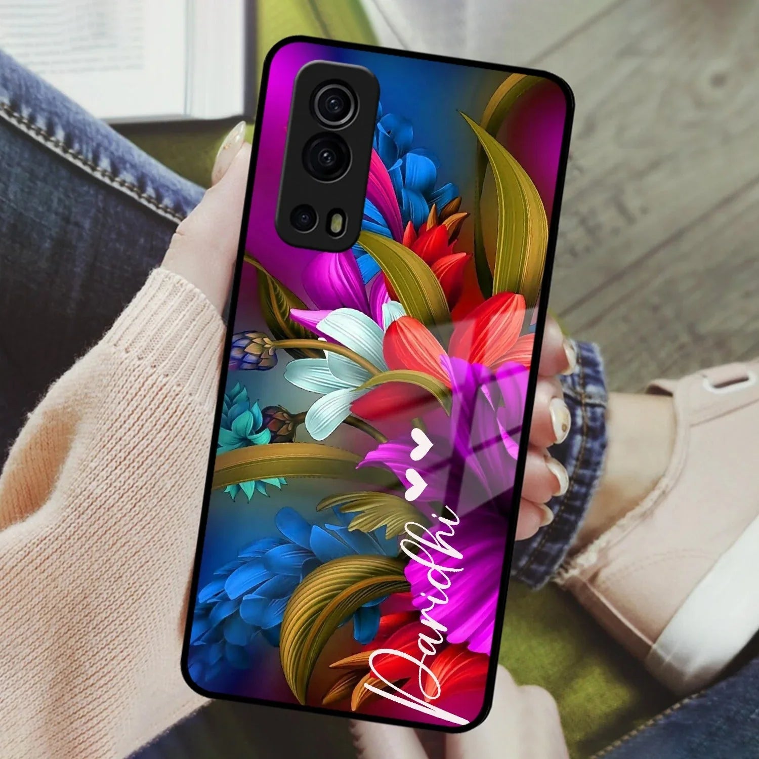 Margenta Glass Case Cover For iQOO - ShopOnCliQ