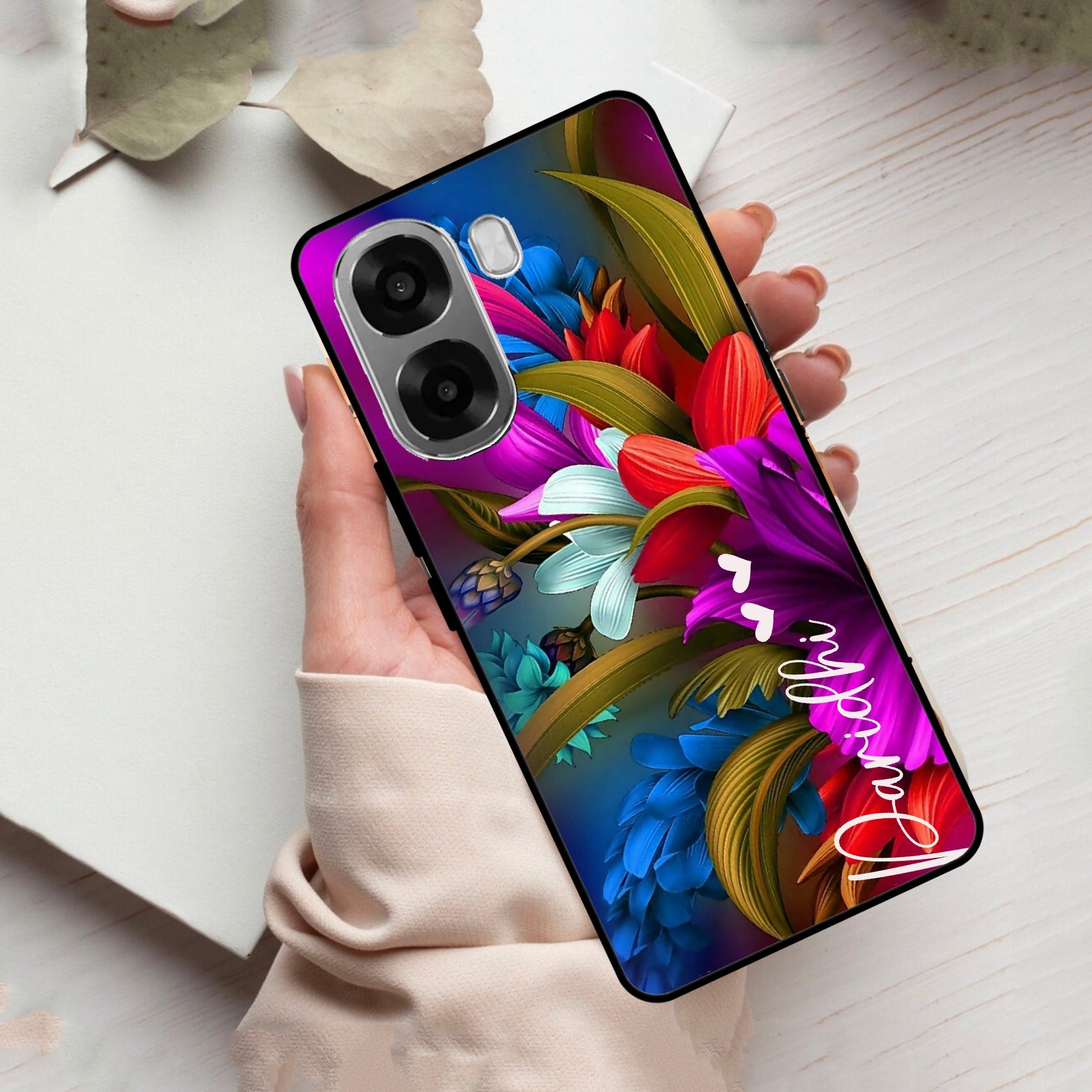 Margenta Glass Case Cover For Oppo