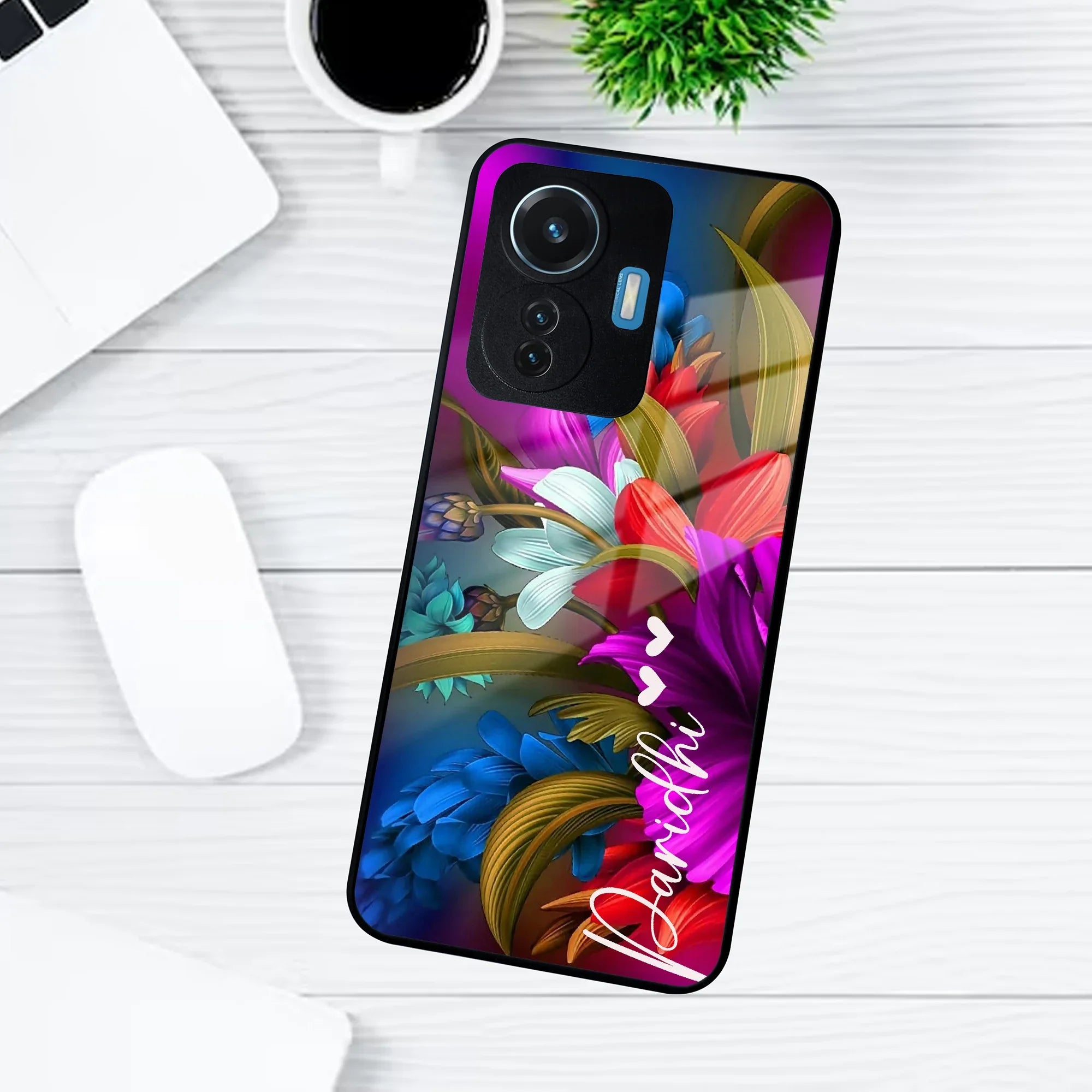 Margenta Glass Case Cover For Vivo - ShopOnCliQ