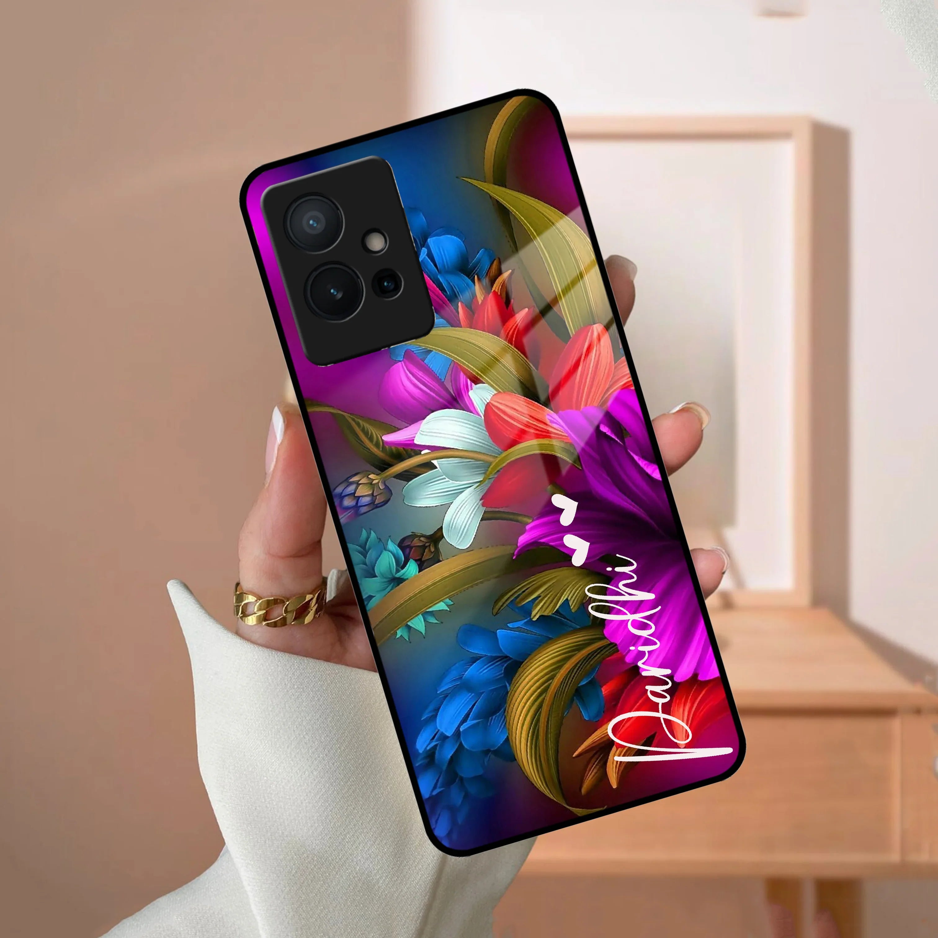 Margenta Glass Case Cover For Vivo - ShopOnCliQ