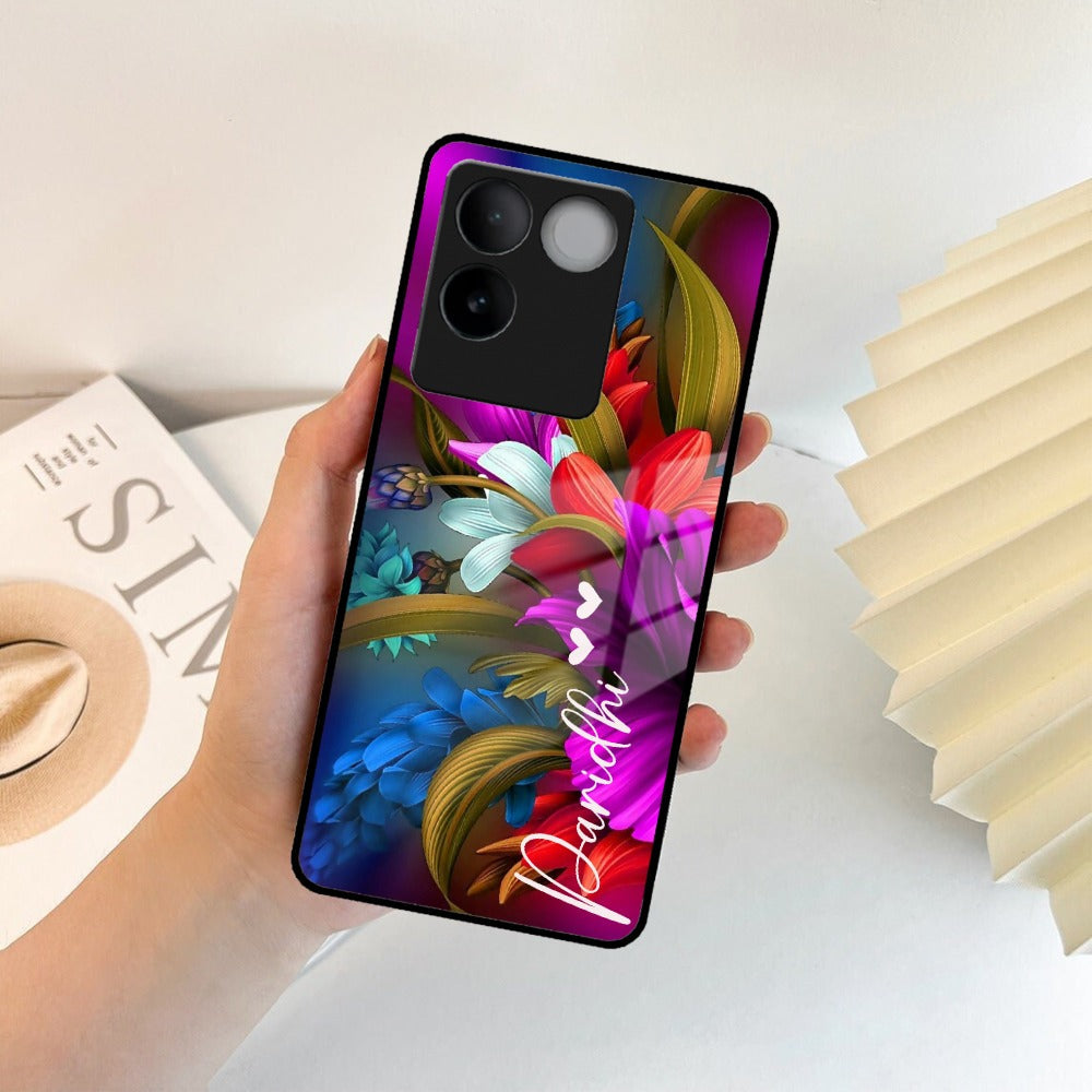 Margenta Glass Case Cover For iQOO