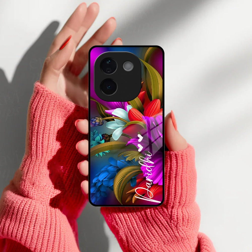 Margenta Glass Case Cover For iQOO