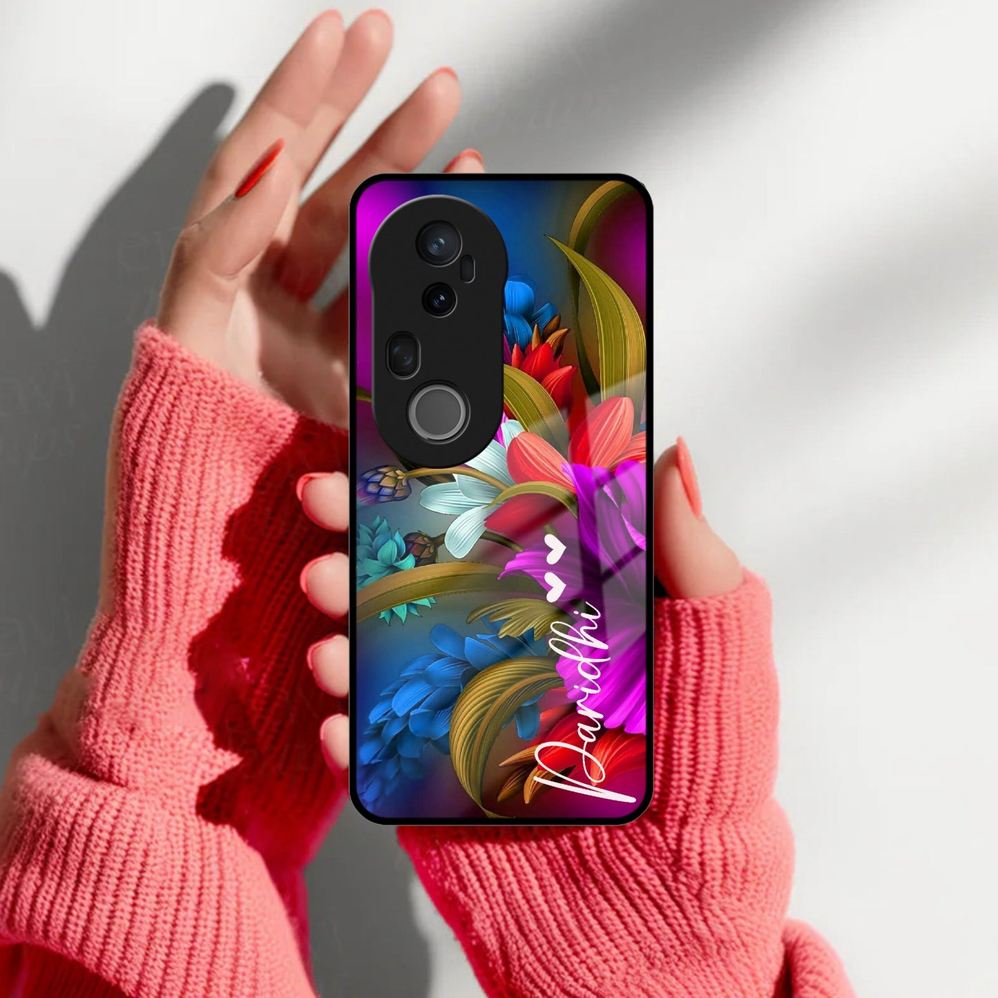 Margenta Glass Case Cover For Vivo