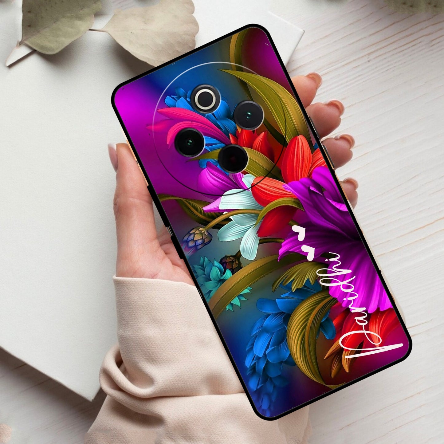 Margenta Glass Case Cover For Vivo